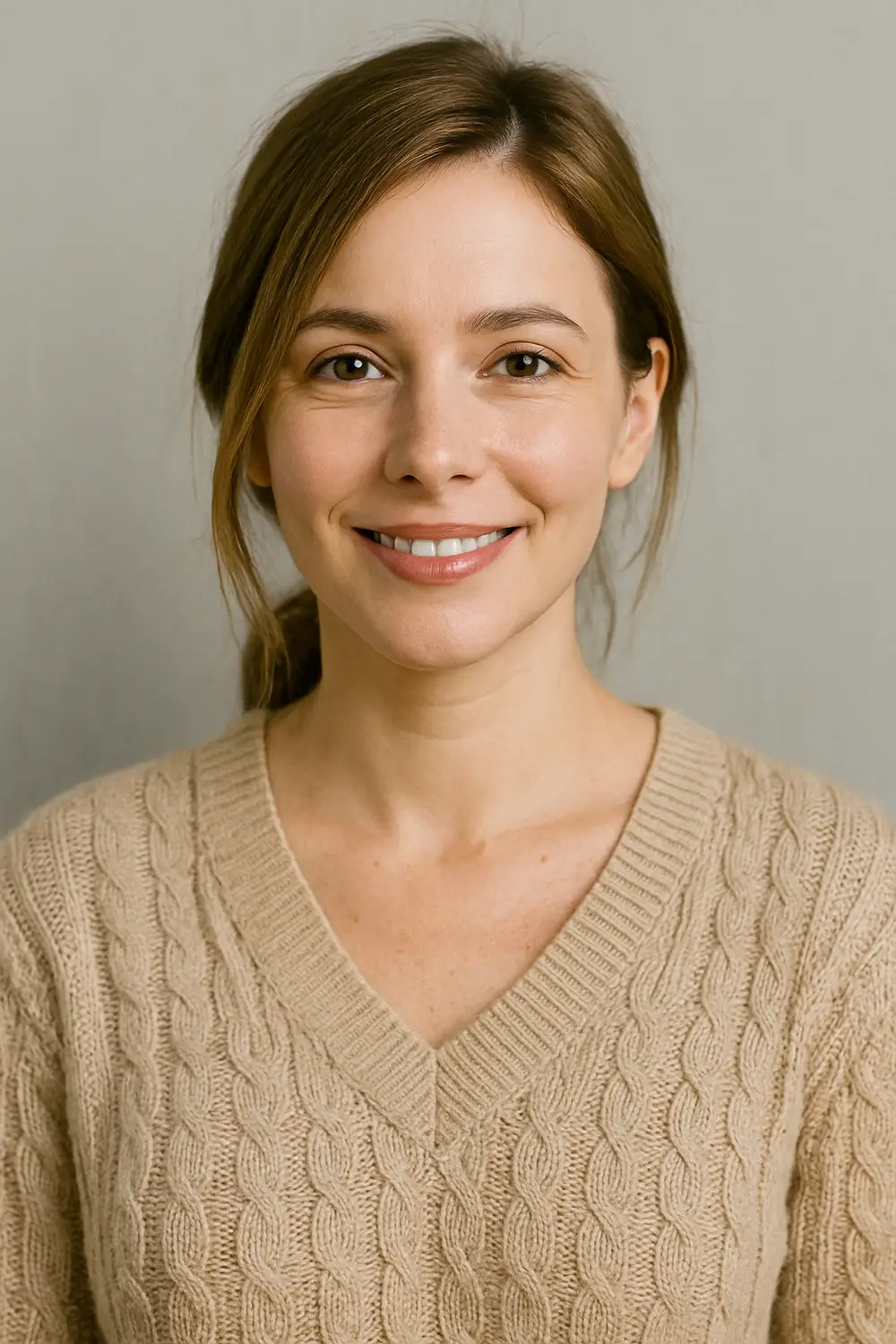 Retrato profesional de asesora o responsable de proyecto en carpintería metálica en Marchena