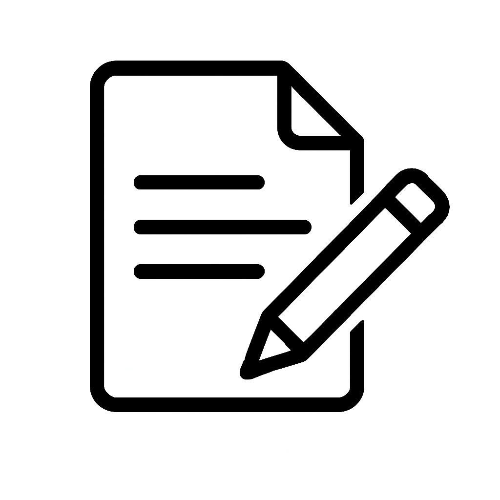 Icono de documento editable para presupuestos o informes de carpintería metálica en Marchena